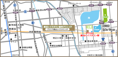 越谷レイクタウン駅周辺地図